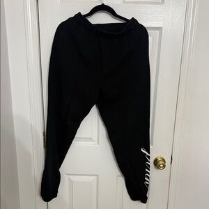 PINK Victoria's Secret Black Logo Sweatpants